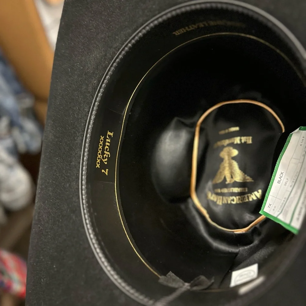 American Hat Co - Black 7X Felt - Picture 5 of 6